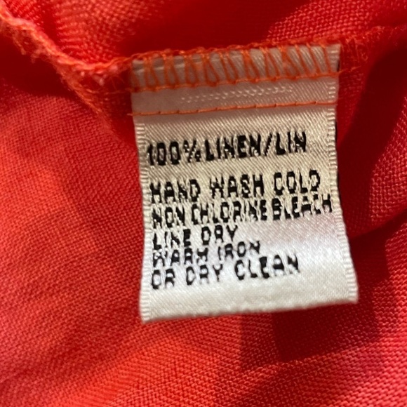 Irish linen women’s long sleeve 100% linen button down shirt size small - Picture 8 of 8